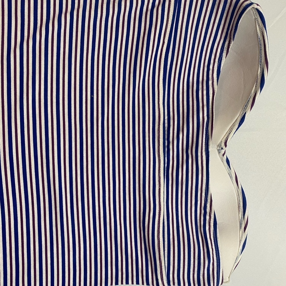 Tommy Bahama Mingling stripes Twist front long Long Bandeau Dress Size L - Picture 9 of 9